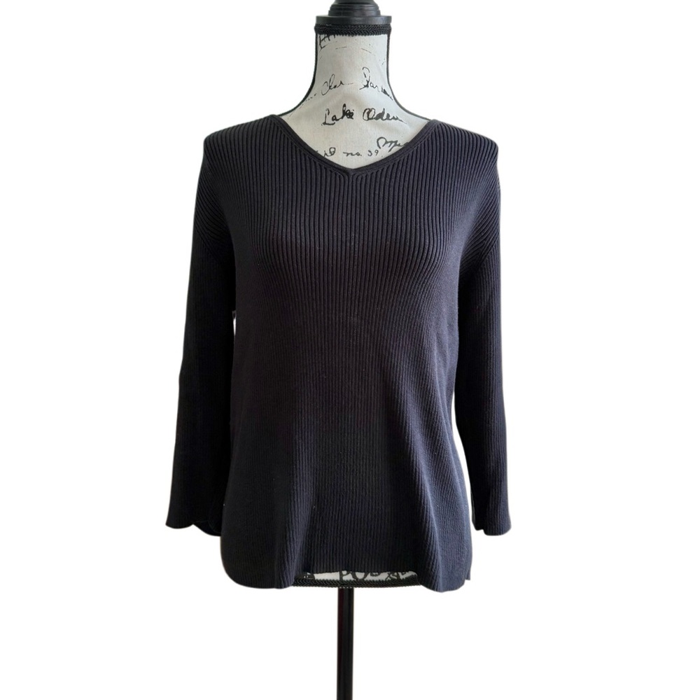 Charter Club Ribbed V-Neck Sweater